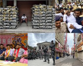 bandh-over-cauvery-issue-normal-life-affected-in-karnataka-photo-story