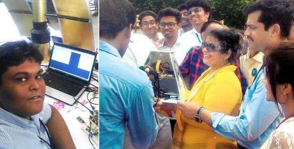 கையடக்க செயற்கைக்கோள் தயாரித்த﻿ முகமது ரிஃபாத் ஷாரூக்குக்கு பேரவையில் பாராட்டு﻿
