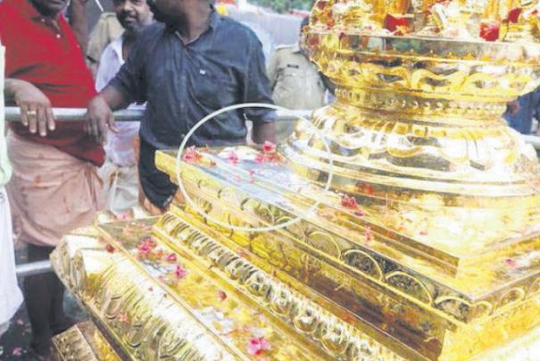 தங்க கொடிமரத்தை சேதப்படுத்திய ஆந்திராவை சேர்ந்த 5 பேர் கைது﻿