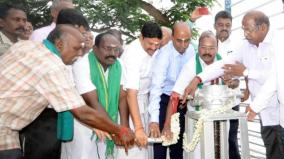 minister-sampath-releases-water-from-veeranam