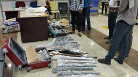 23-guns-seized-in-madurai-airport