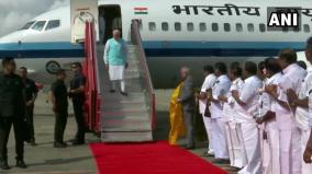 pm-narendra-modi-arrives-in-chennai-chief-guest-at-56th-convocation-of-iit-madras-today