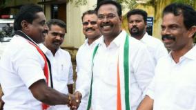 nanguneri-bye-election-admk-dmk-candidate-shake-hands