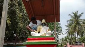 thiruvallur-statue-abused-in-theni
