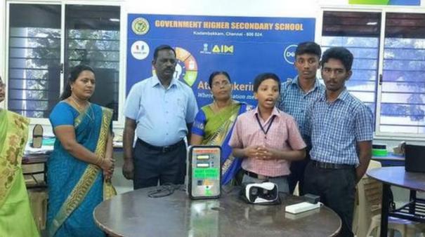 Chennai students innovate with biometric voting machine