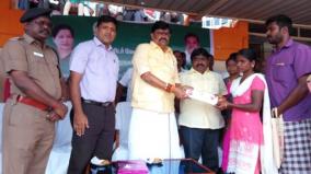 minister-rajendra-balaji-gives-rs-4-lakh-relief-fund-to-parents-of-the-child-who-died-last-month