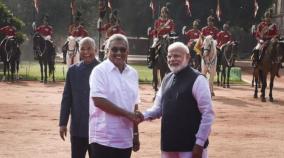 sri-lanka-president-accorded-ceremonial-reception-at-rashtrapati-bhawan