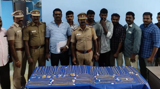 Theft in Tenkasi: 4 arrested; 2.5 kilo gold jewels recovered