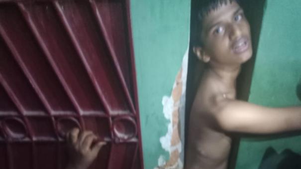 boy was rescued from wall space