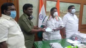 vck-gives-one-month-salary-to-puduchery-fund