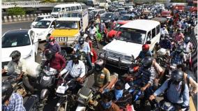 increasing-vehicle-traffic-in-chennai-first-time-traffic-increase-in-many-places