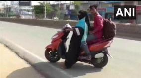 woman-50-rides-1-400-km-on-scooty-to-bring-back-son-stranded-in-andhra