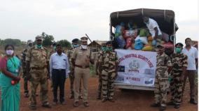 cisf-personnel-help-poor-families-in-karaikudi