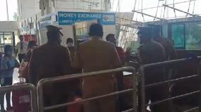 passengers-officials-in-madurai-airport-exchange-war-of-words-over-isolation-issue