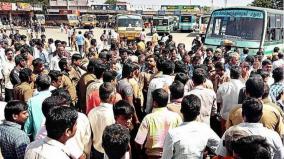 transport-corporation-staff-in-madurai-go-on-strike