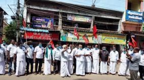 thiruppuvanam-tender-issue-opposite-parties-protest