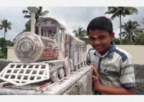 kerala-s-12-year-old-boy-s-effort-of-mini-paper-train-caught-the-attention-of-railway-ministry