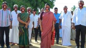 dmk-mp-kanimozhi-and-team-wear-masks-demanding-justice-for-sathankulam-traders