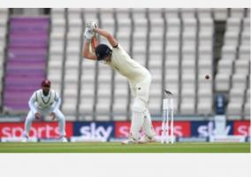 england-and-west-indies-frustrated-by-rain-after-teams-take-a-knee-in-show-of-solidarity-for-black-lives-matter