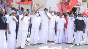 protest-in-madurai-condemning-defamation-of-nallakannu