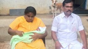 admk-mla-admits-wife-in-gh-for-delivery-sets-an-example-for-the-public