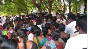 kovilpatti-youth-murder-relatives-besiege-dsp-office-3-arrested