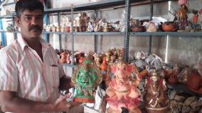 vinayagar-statue-makers-suffer-the-brunt-of-curfew-await-last-minute-orders