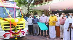 minister-rajendra-balaji-flags-off-the-service-of-new-ambulances