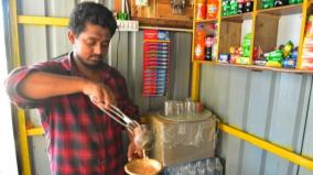 madurai-youth-sells-tea-in-mud-tumblers