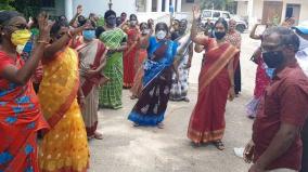 anganwadi-workers-protest-at-karaikkal