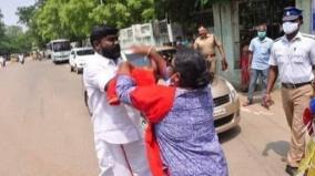 vck-bjp-clash-in-madurai-50-arrested