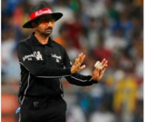 ipl-2020-david-warner-umpire-anil-chaudhary-delhi-capitals-srh
