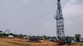 kaalayar-koil-borewell-work-stopped-due-to-village-peoples-opposition