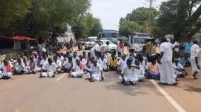 kaalayarkoil-villagers-protest-due-to-transformer-issue