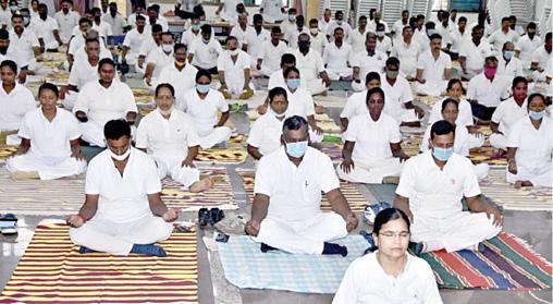 yoga practice for police