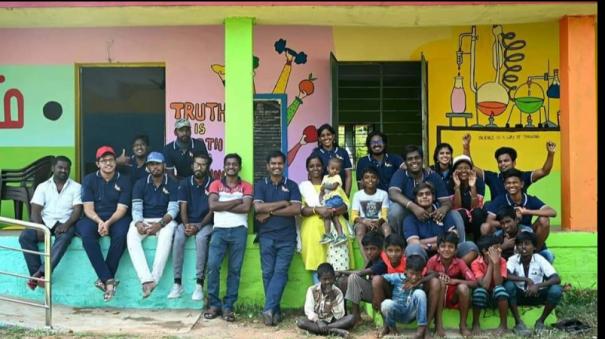 Paint Pondicherry organization to color Tamil Nadu government schools: A plan to increase student enrollment