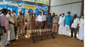 foresters-seize-38-unlicensed-country-guns-currently-in-hosur