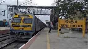 hosur-railway-station-memu-electric-train-new-timetable