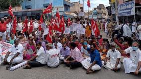 citu-protest-in-tenkasi-115-arrested