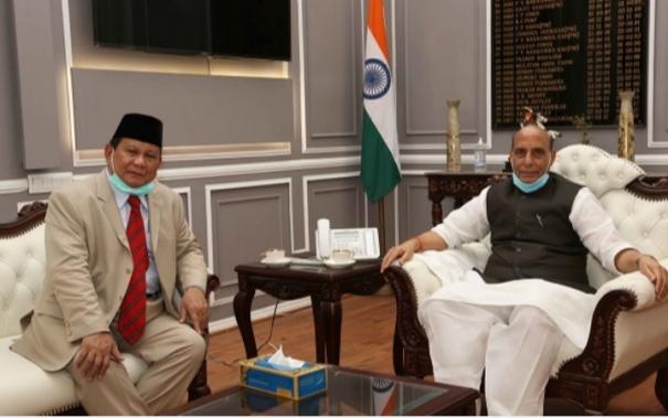 Rajnath Singh and his Indonesian counterpart