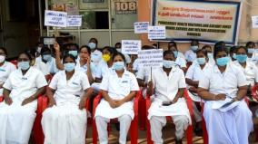 nurses-protest-in-karaikal