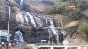 courtallam-was-weeded-out-due-to-low-water-levels-in-the-falls