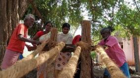 singampunari-coir-making-work-begins-after-one-year