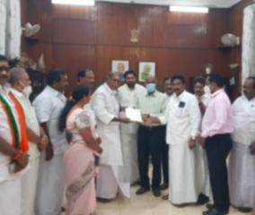 equal-numbers-for-ruling-party-and-the-opposition-in-the-puduchery-assembly-opposition-mlas-submit-letter-to-governor-office-seeking-to-prove-a-majority