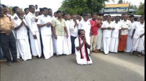 alangudi-constituency-dmk-candidate-who-touched-the-ground-and-started-campaigning