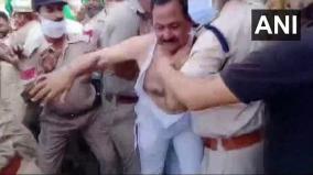 bjp-mla-thrashed-clothes-torn-by-protesting-farmers-in-punjab-s-muktsar