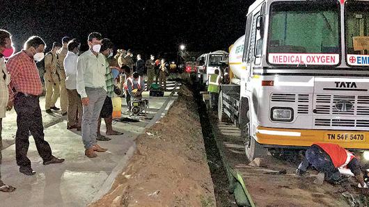 ரயில் மூலம் கோவைக்கு வந்த 29.24 டன் திரவ நிலை ஆக்சிஜன்