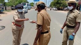 sp-gives-kabasura-kudineer-for-dindigul-police-on-duty-at-check-posts