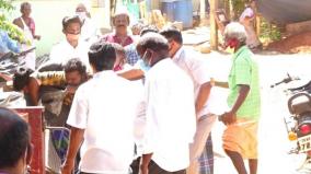 sivagangai-ruckus-in-giving-token-for-ration-goods