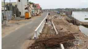 occupancy-on-vaigai-river-road-corporation-reluctant-to-remove